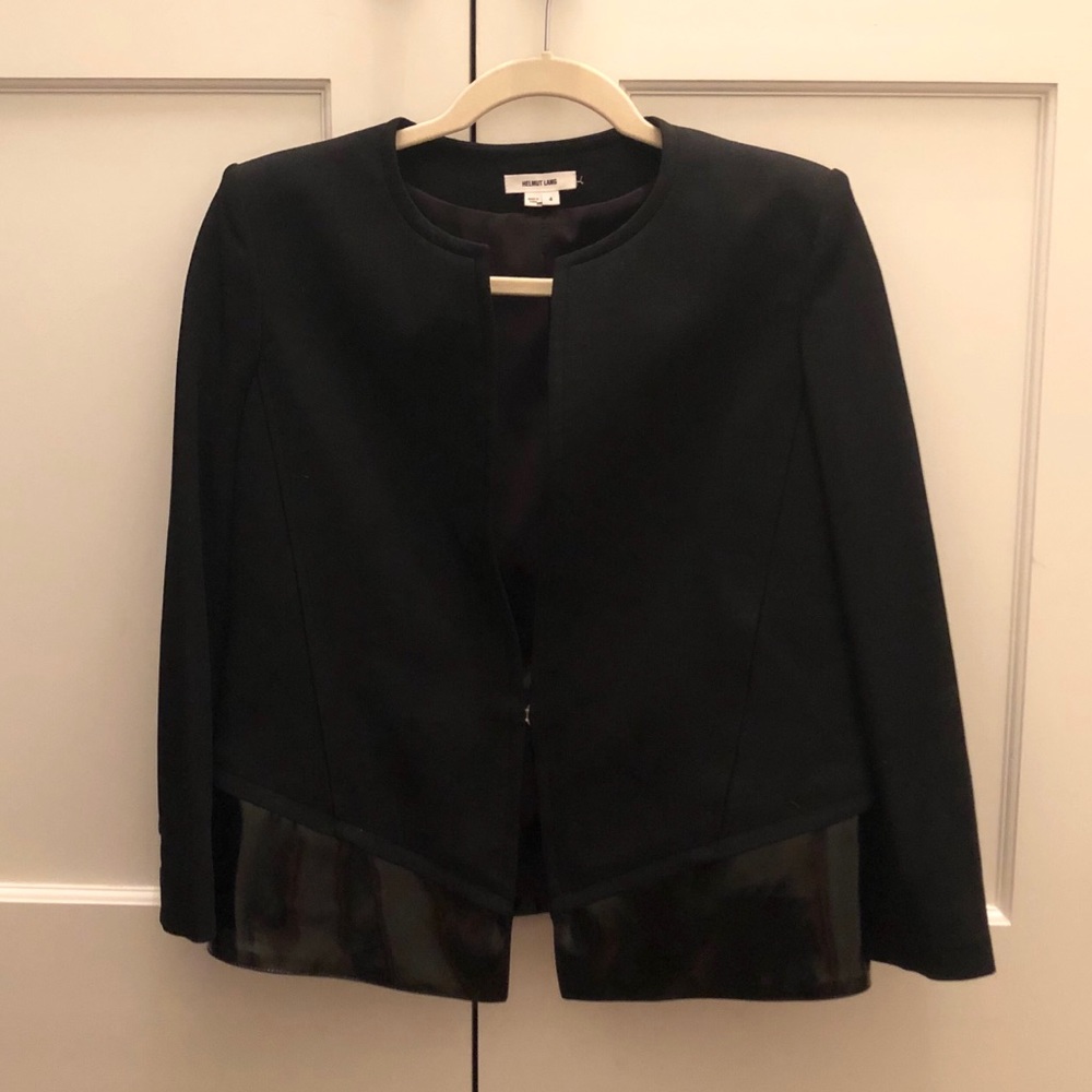 Vince Open Front Blazer Black 4